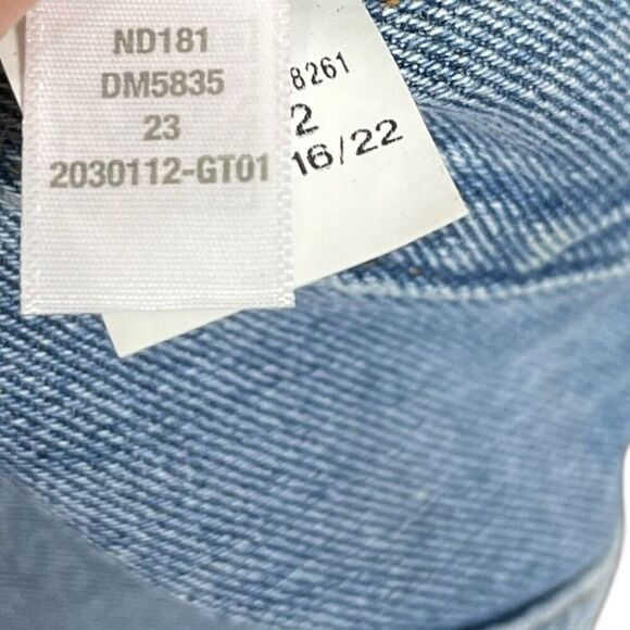 Madewell The Momjean Short Size 23 Flintwood Wash High Rise Distressed Denim - Picture 11 of 12